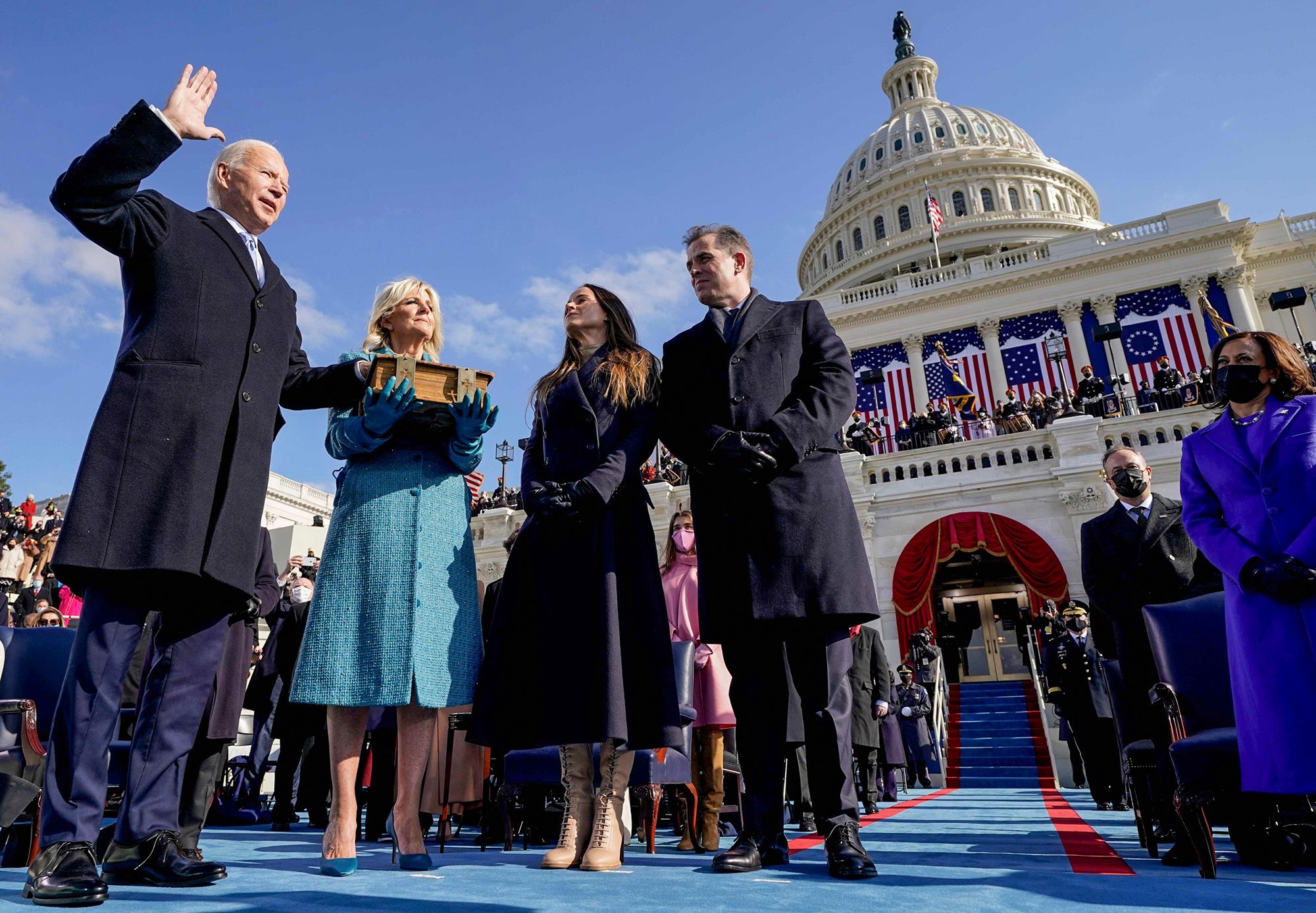 Joe Biden is sworn in as president by Supreme Court Chief Justice John Roberts on Jan. 20 at the Capitol.