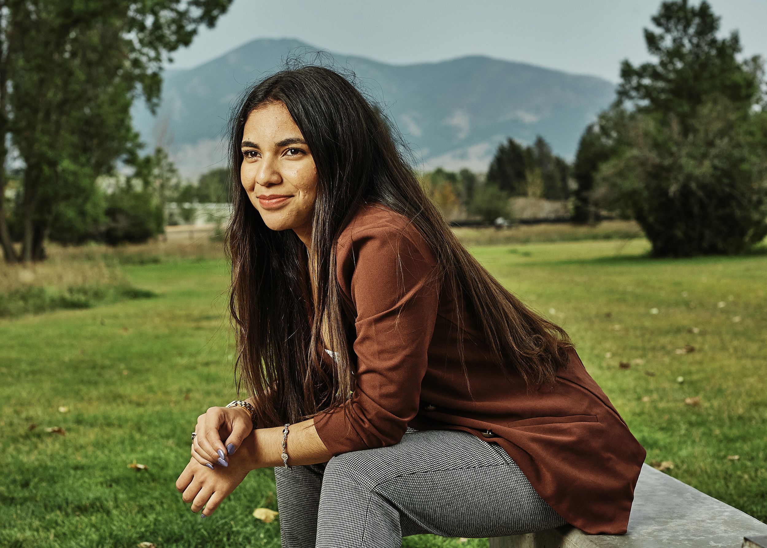 Lissy Samantha Suazo in Bozeman, Mont., on Aug. 25. (Adrian Sanchez Gonzalez for NBC News)