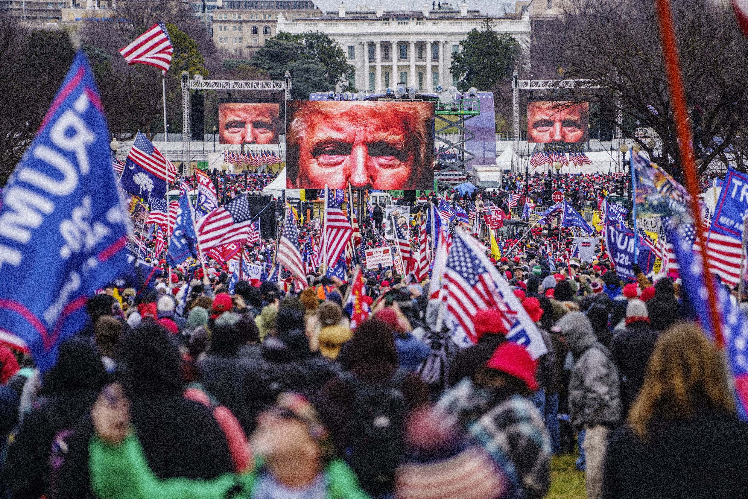 The "Save America" march and rally at the Ellipse near the White House on Jan. 6. (Mark Peterson / Redux file)