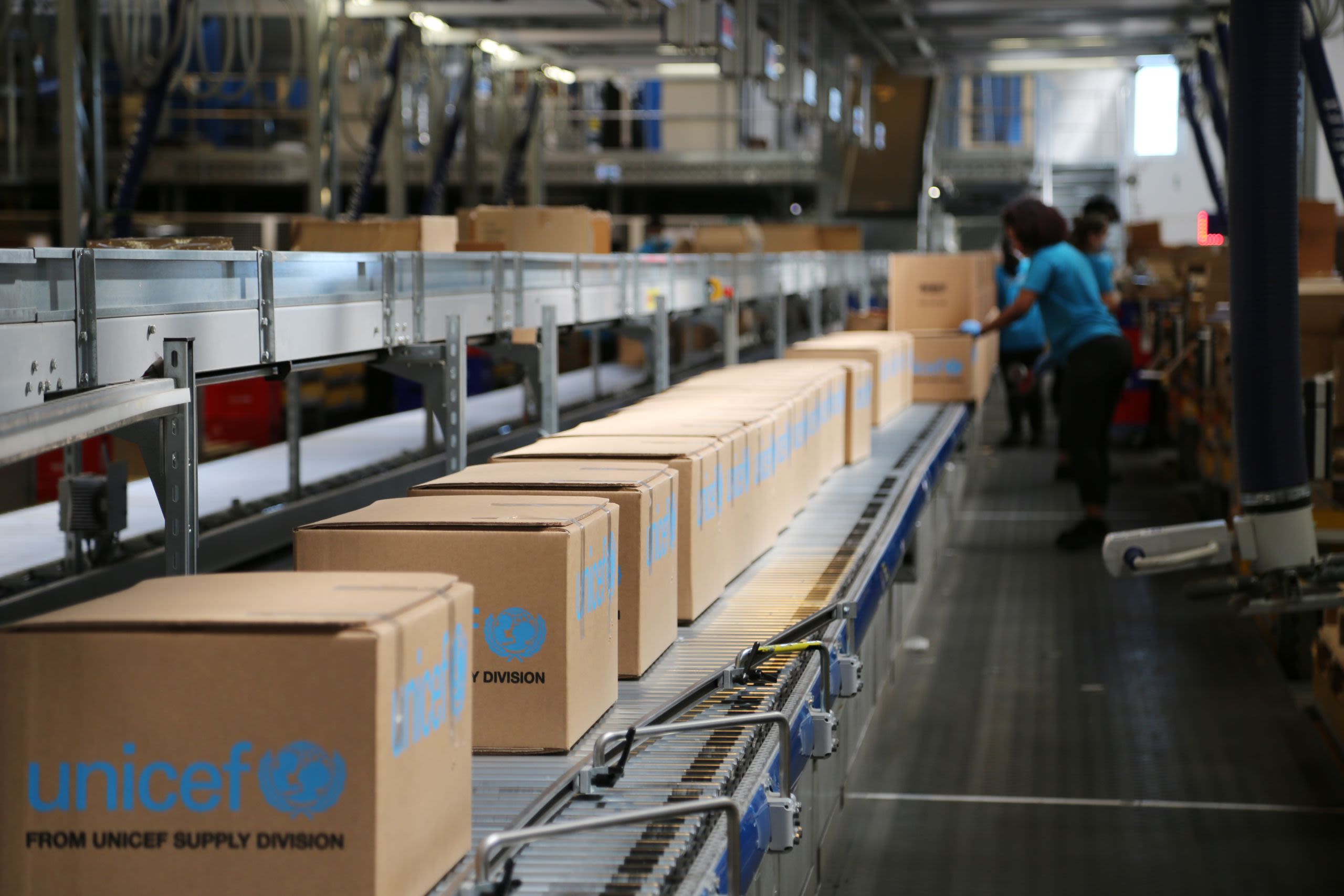 Covax shipments in Copenhagen, Denmark