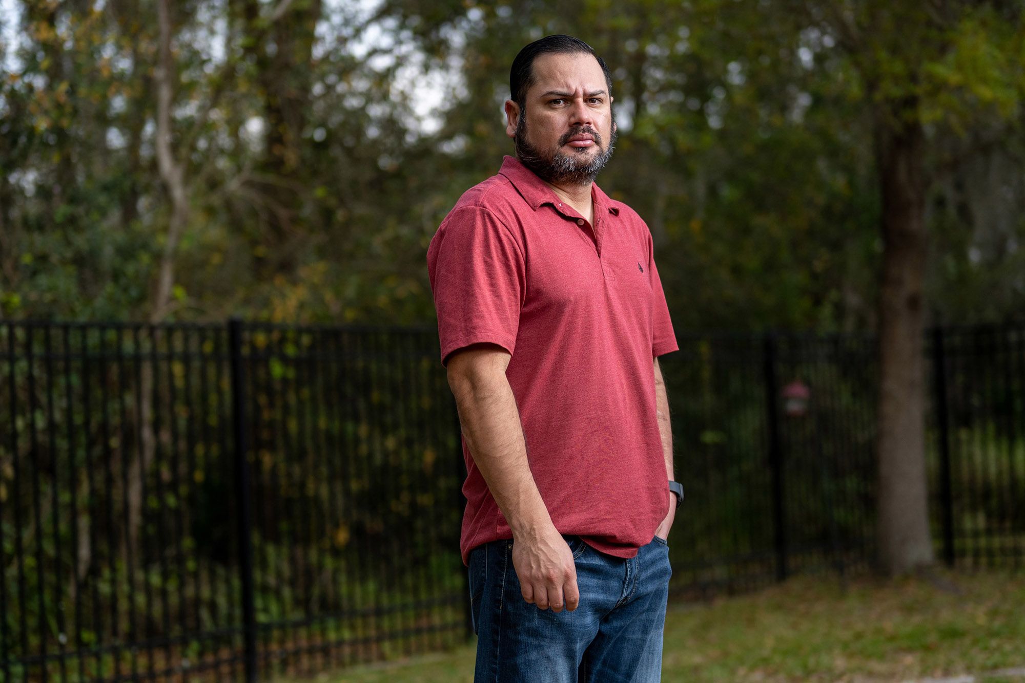 Roberto Cruz at his home in Wesley Chapel, Fla. (Bob Croslin / for NBC News)